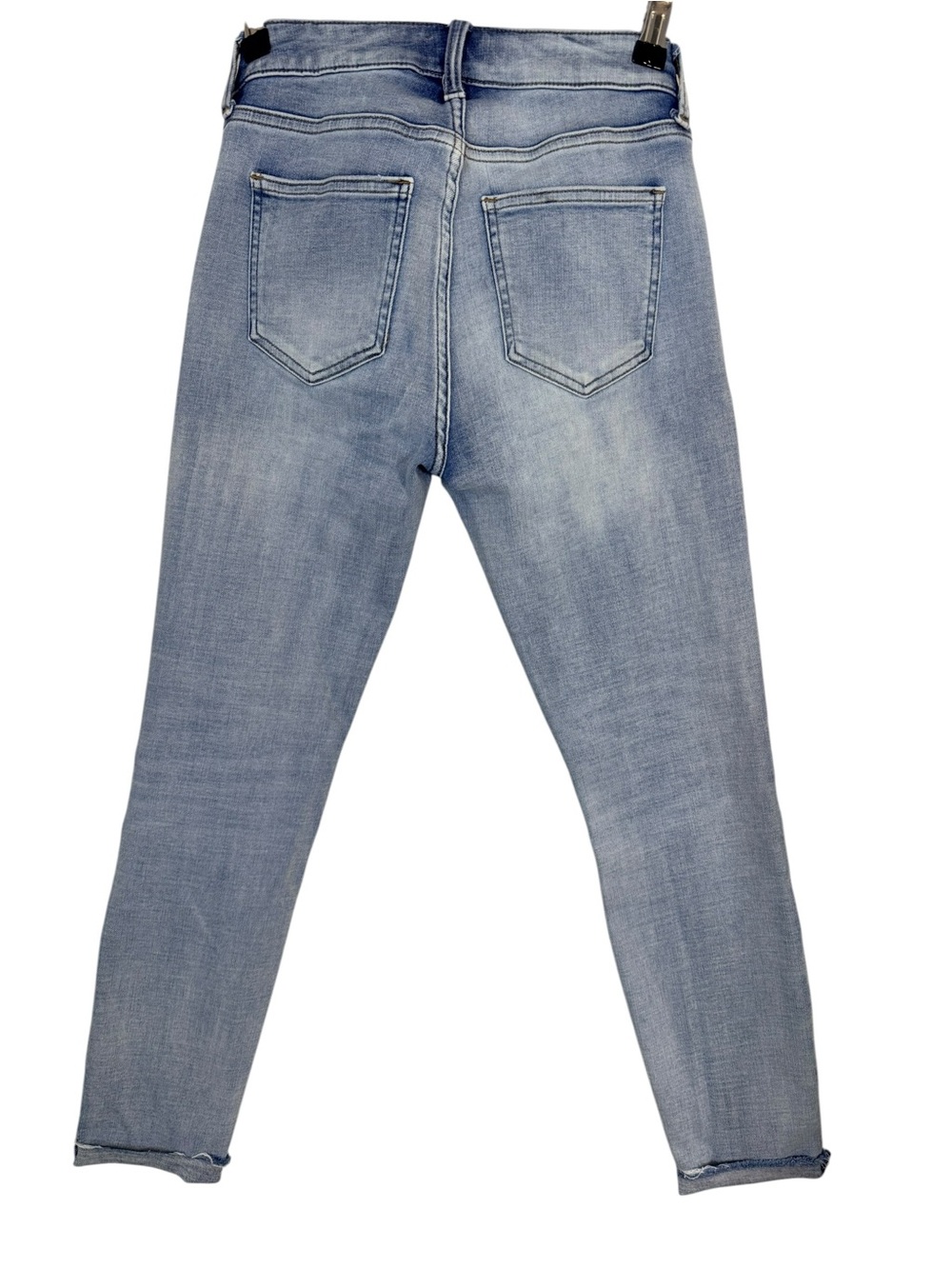 Pistola Light Wash Skinny Jeans Size 25 Raw Hem Stretch Mid Rise - Picture 4 of 10